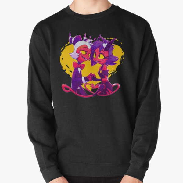 Helluva Boss Millie and Moxxie            Pullover Sweatshirt RB1007 product Offical helluva boss Merch
