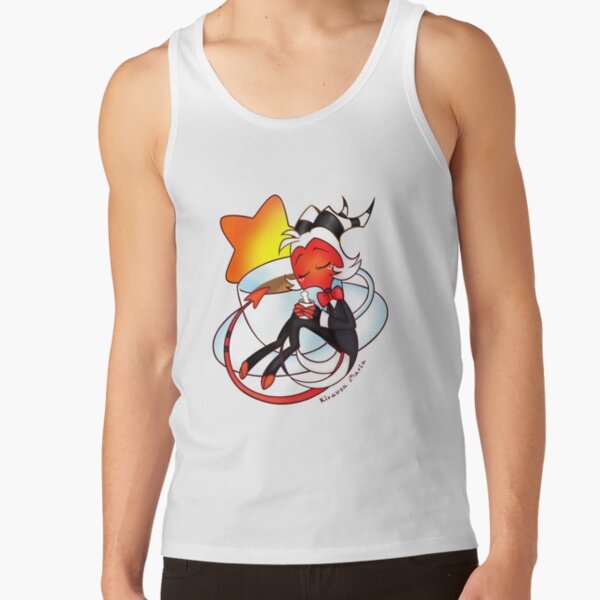 Helluva Boss Moxxie Coffee Time Tank Top RB1007 product Offical helluva boss Merch