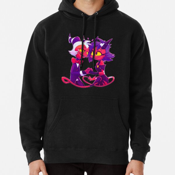 Helluva Boss Millie and Moxxie      Pullover Hoodie RB1007 product Offical helluva boss Merch