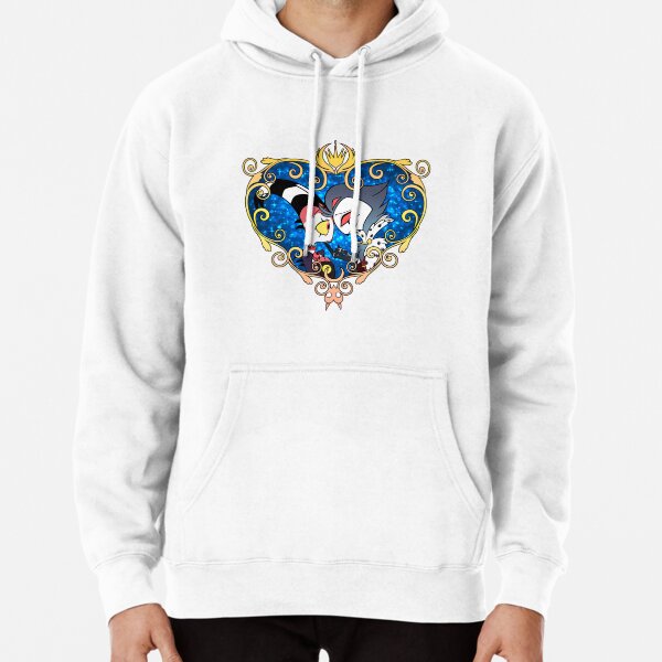 Helluva Boss Stolas and Blitzo Heart Frame    Pullover Hoodie RB1007 product Offical helluva boss Merch