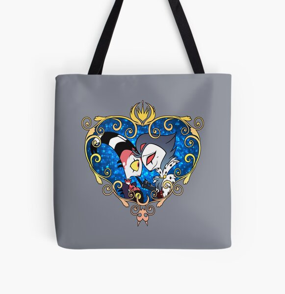 Helluva Boss Stolas and Blitzo Heart Frame    All Over Print Tote Bag RB1007 product Offical helluva boss Merch