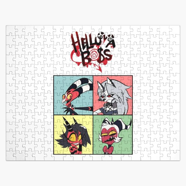 Helluva Boss Square-Frame Design Jigsaw Puzzle RB1007 product Offical helluva boss Merch
